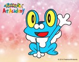 Froakie saludando