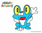 Froakie saludando