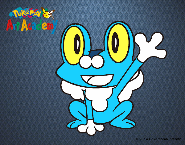 Froakie saludando