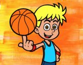 Jugador de baloncesto junior