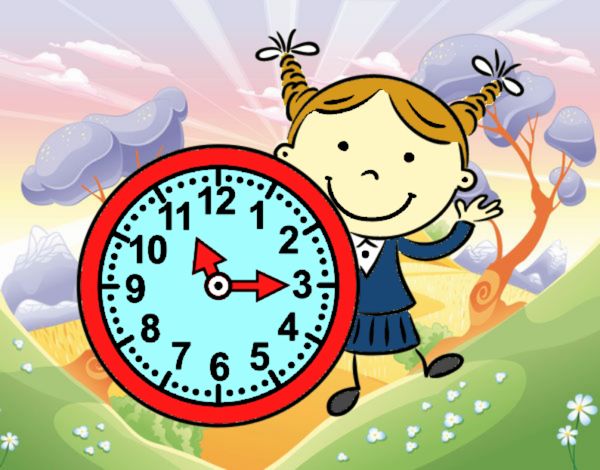 Niña con reloj