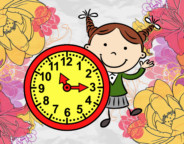 Niña con reloj