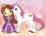 Princesa y unicornio