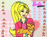 Barbie con su linda gatita