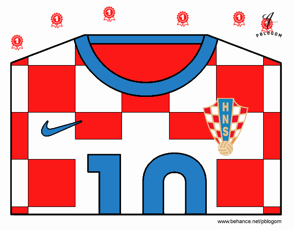 Camiseta del mundial de fútbol 2014 de Croacia