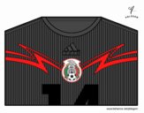 Camiseta del mundial de fútbol 2014 de México