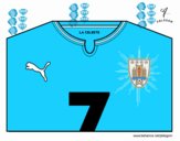 Camiseta del mundial de fútbol 2014 de Uruguay