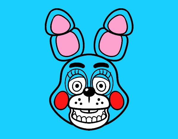 Cara de Toy Bonnie de Five Nights at Freddy's