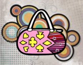 Clutch con motivos de cartas