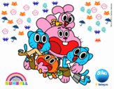 Gumball y amigos contentos