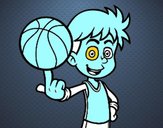 Jugador de baloncesto junior