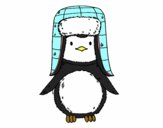 Pingüino con gorro