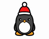 Pingüino navideño