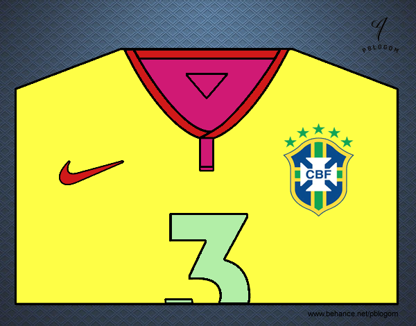 Camiseta del mundial de fútbol 2014 de Brasil