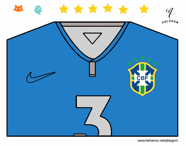 Camiseta del mundial de fútbol 2014 de Brasil