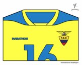 Camiseta del mundial de fútbol 2014 de Ecuador