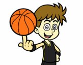 Jugador de baloncesto junior