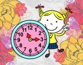 Niña con reloj