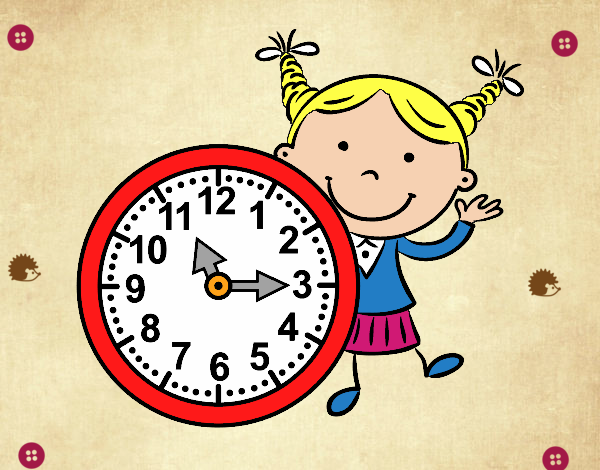 Niña con reloj