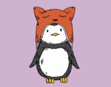 Pingüino con gorrito divertido