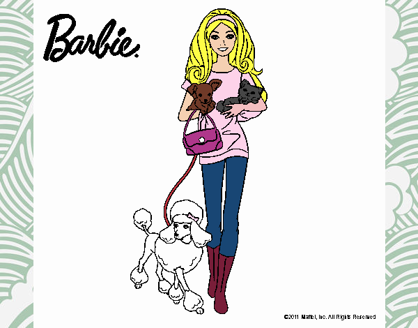 Barbie con sus mascotas