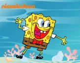 Bob Esponja saludando