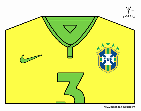 Camiseta del mundial de fútbol 2014 de Brasil