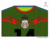 Camiseta del mundial de fútbol 2014 de México