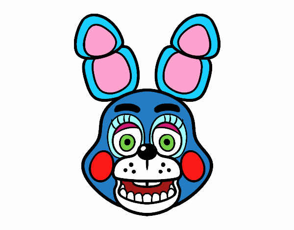 Cara de Toy Bonnie de Five Nights at Freddy's