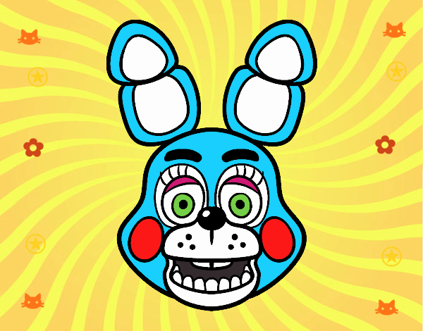 Cara de Toy Bonnie de Five Nights at Freddy's