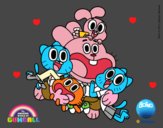 Gumball y amigos contentos