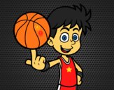 Jugador de baloncesto junior