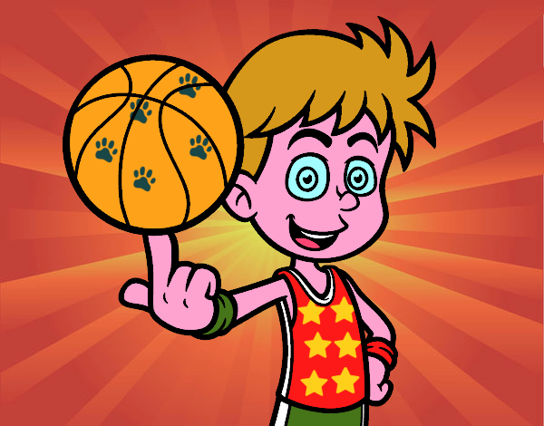 Jugador de baloncesto junior