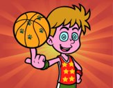 Jugador de baloncesto junior