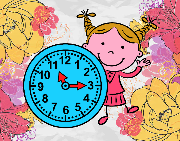 Niña con reloj