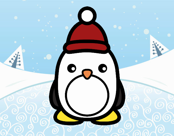 Pingüino navideño