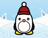 Pingüino navideño