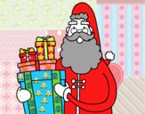 Santa Claus con regalos