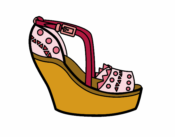 Zapato con cuña