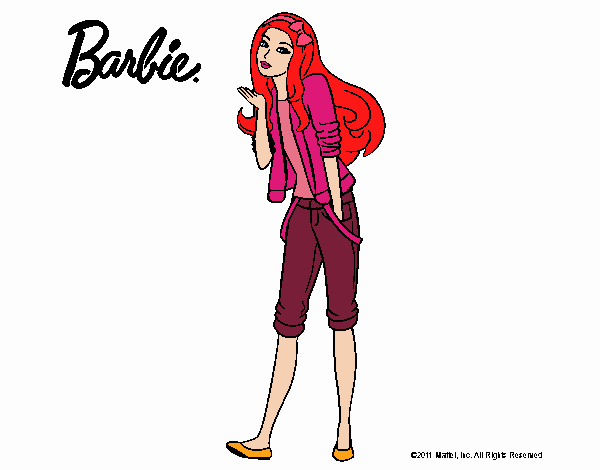 Barbie con look casual