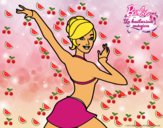 Barbie en postura de ballet