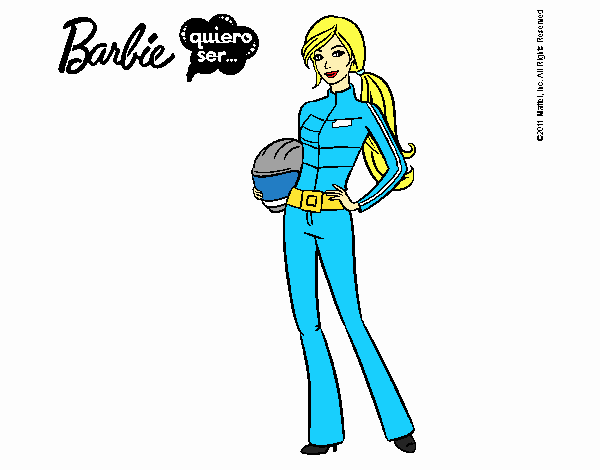 Barbie piloto de motos