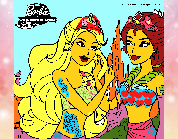 Barbie se despiede de la reina sirena