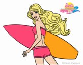 Barbie surfera