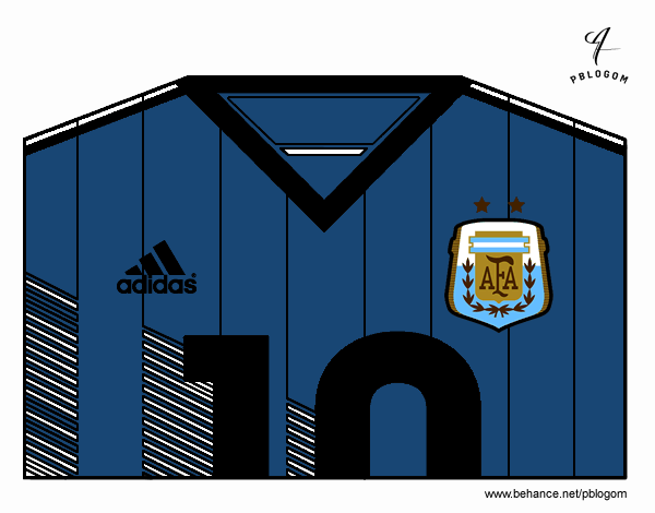 Camiseta del mundial de fútbol 2014 de Argentina