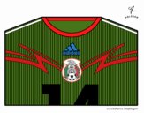 Camiseta del mundial de fútbol 2014 de México