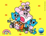 Gumball y amigos contentos