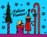 Postal Felices Fiestas