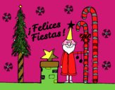 Postal Felices Fiestas