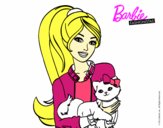 Barbie con su linda gatita